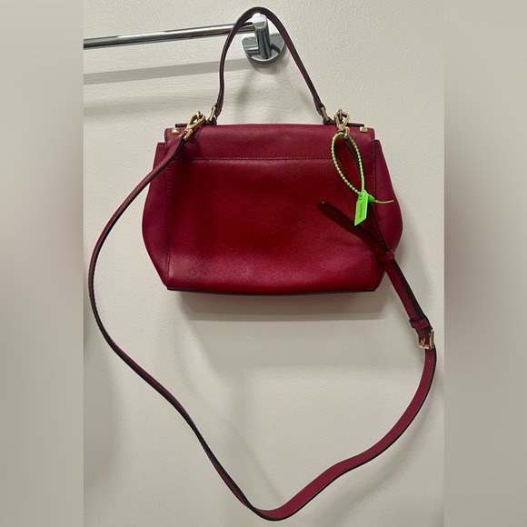 Michael Kors Studded Handbag | Red and Gold - Picture 8 of 16